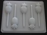 1508 Pineapple Chocolate or Hard Candy Lollipop Mold
